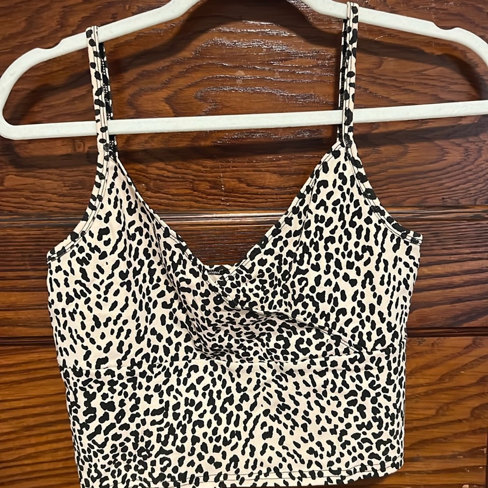 Medium cheetah print SHEIN crop top